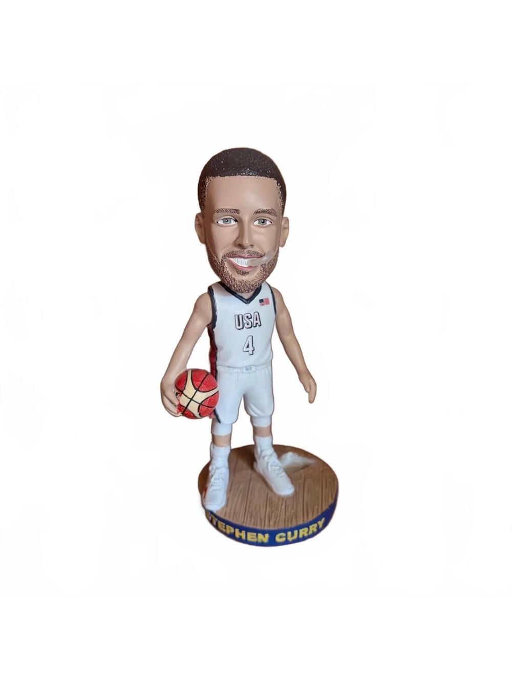 Stephen Curry Team USA Bobblehead Olympics Golden State Warriors SGA **DAMAGED**